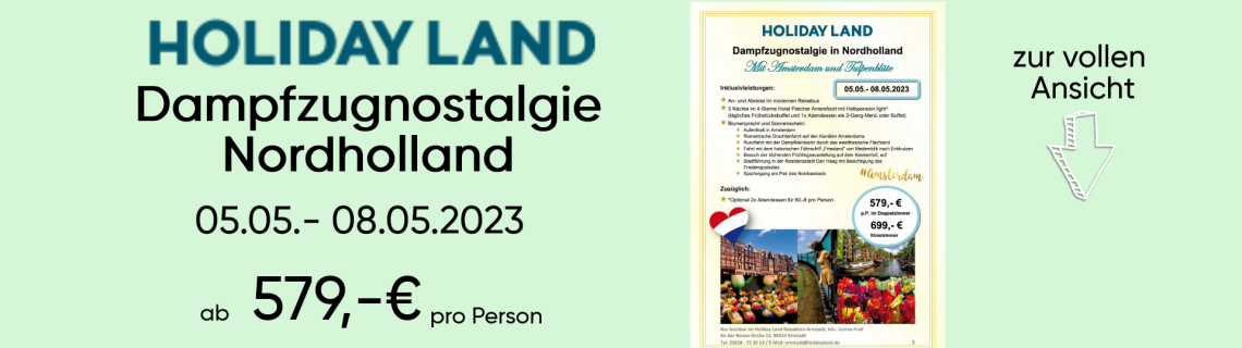 Dampfzugnostalgie Nordholland 2023