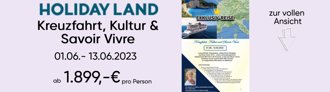 ExkluisvReise MSC und CotedAzur 2023
